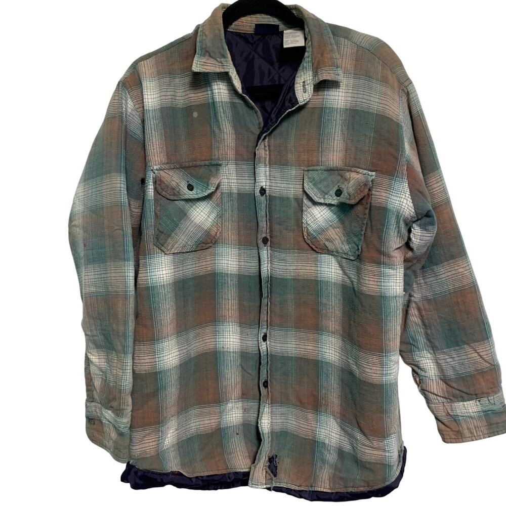 Sports Afield Vintage Men’s Insulated Plaid Cotton Button Up Size Large